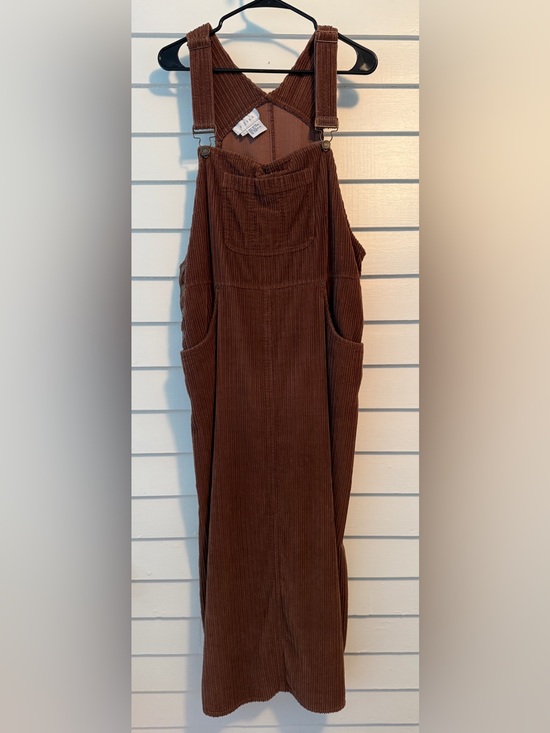 J. Jill Dresses & Skirts - J. Jill | Vintage Brown Corduroy Overalls Dress | Size Large